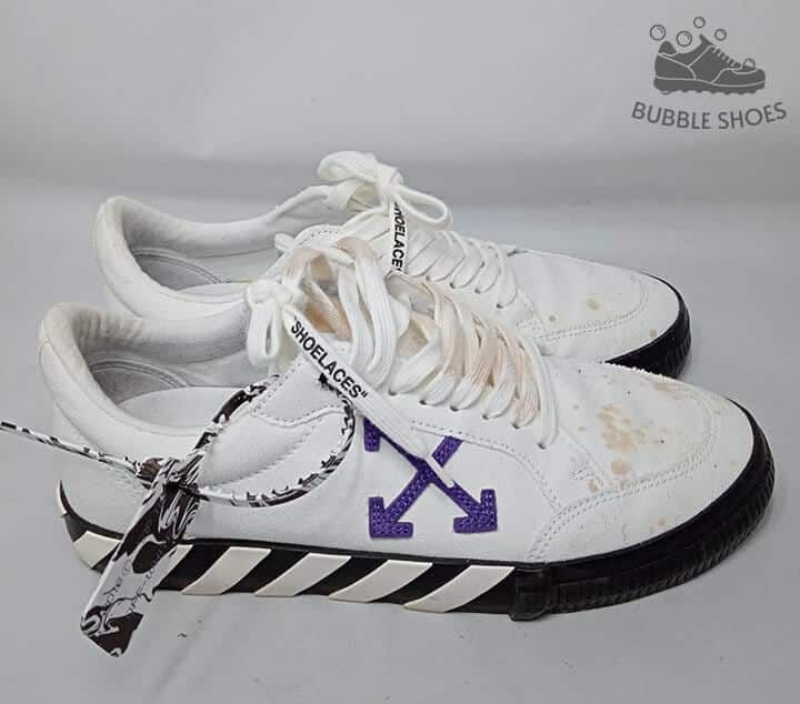 Off-White Vulcanized — înainte de curățare